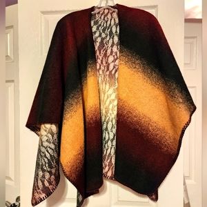 Anthropology Reversible Ombre Shawl